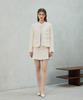 Alikim Cherish Tweed Skirt Pants / White