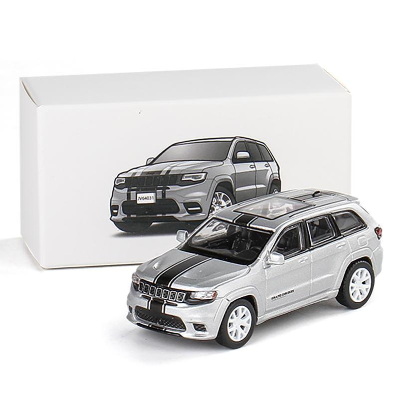 1:64 Jeeps Grand Cherokee SUV Alloy Car Model Diecast Metal Off-road Vehicles Car Model Simulation Miniature Scale Kids Toy Gift