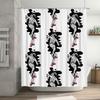 Space Astronaut Galaxy Shower Curtain Set Starry Universe Cosmos Bathroom Decor Modern Pattern Fabric Backdrop Washable