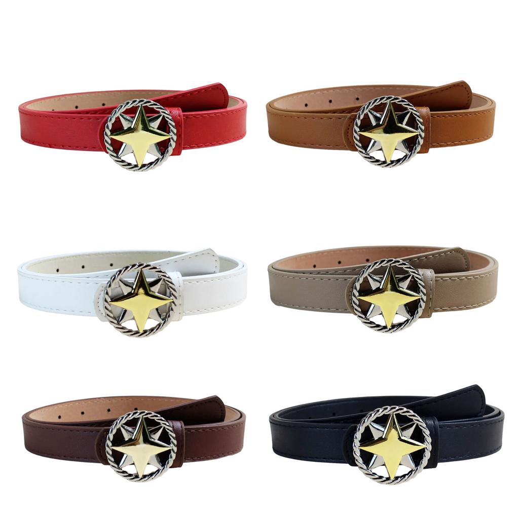 Trendy Waist Belt Star Buckle Punk Chain Costume Belt for Wrap Dress Waist Belt for Suit Skirt Jeans Jewelry