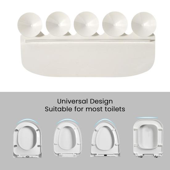 Záchodová zástěra pro muže a chlapce Univerzální deflektor moče se silnými přísavkami, opakovaně použitelný PVC štít na toaletní sedátko