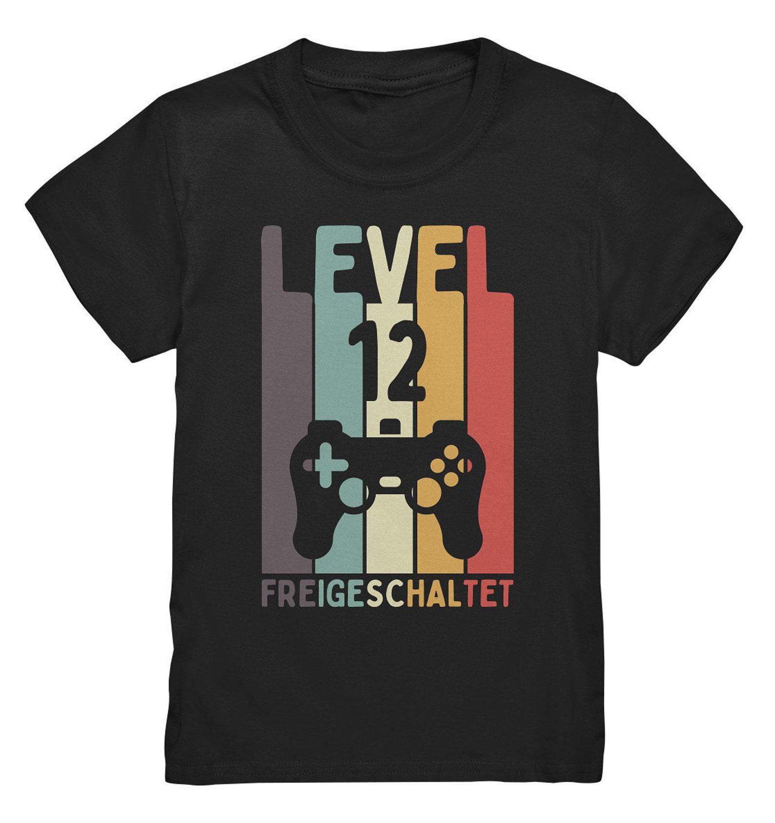 Level 12 Unlocked Birthday Gamer Gaming T-Shirt Personalized - Kids Premium Shirt 3XL