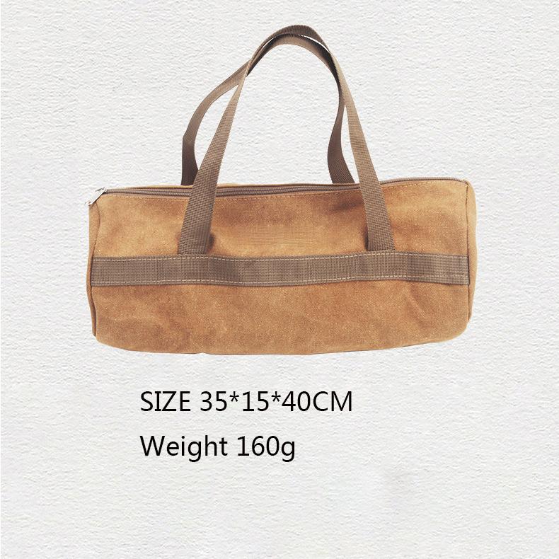 Tent Stake Bag, Heavy Duty Canvas Storage Organizer Pouch for Camping Pegs, Hammer, Outdoor Gear Accessories, Portable Nail Carry Bag