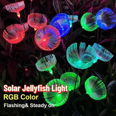 Outdoor Solar Jellyfish Light Garden Villa Lawn Solar Pathway Lights Outdoor Fiber Optic LED Waterproof Courtyard Light