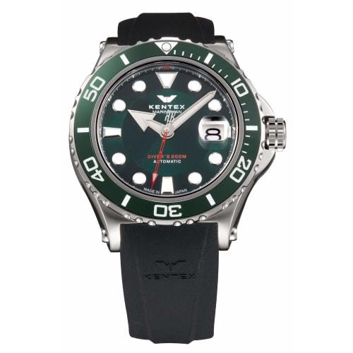 

Kentex Marineman Seahorse II Diver s Watch, S706M-19, Men s, Black, Automatic, 200M Water Resistant