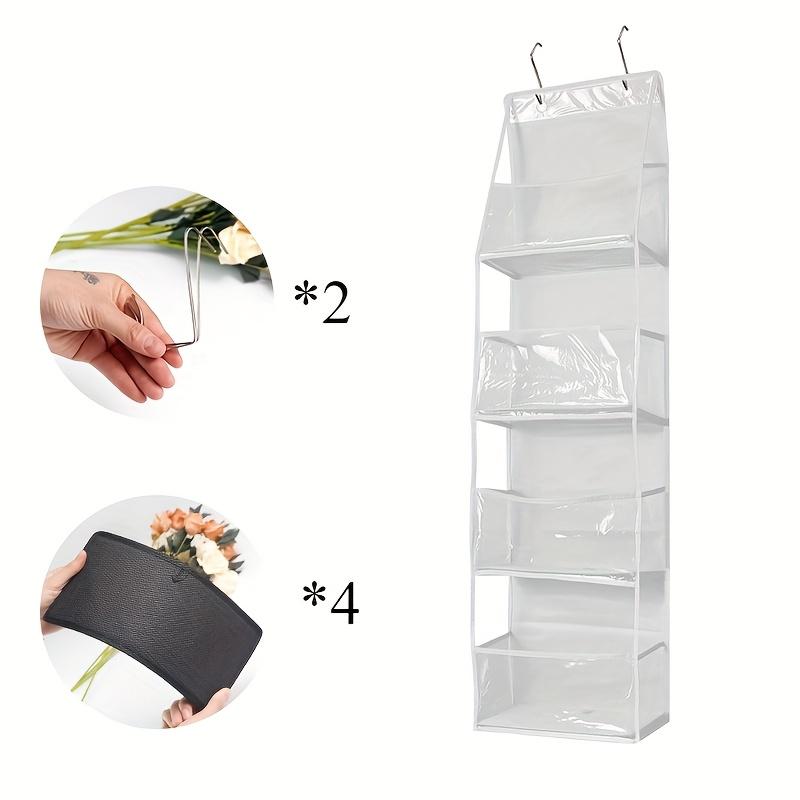 4/6 layers Multi-functional Fabric Hanging Bag for Behind the Door Multi-layer Hanging Bag Miscellaneous Organizer Storage