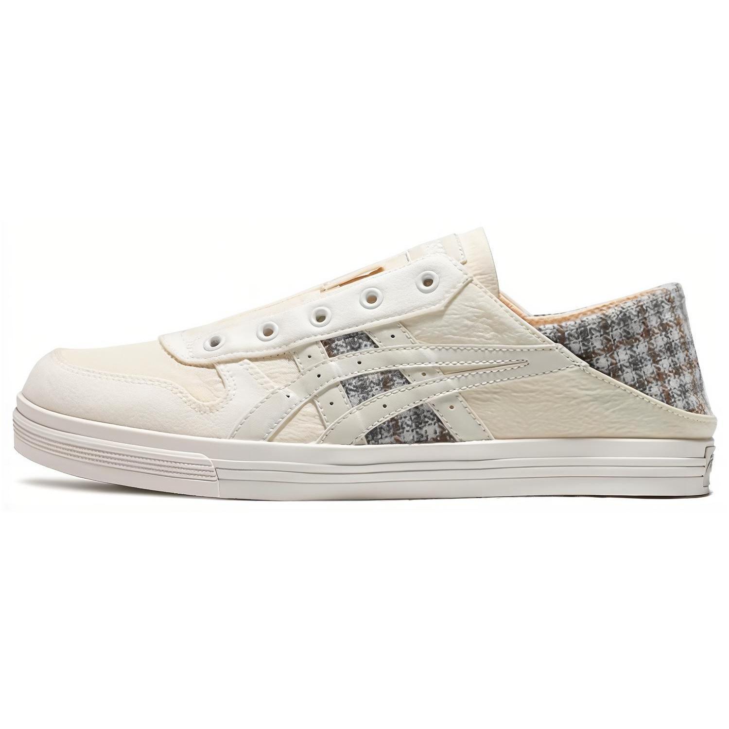 ASICS Aaron Slip-On Cream White Men s 1203A318-200 EU 44.5