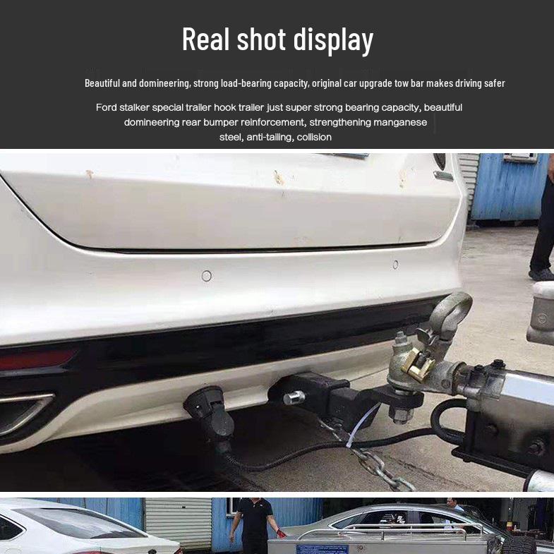 Ford Trailer Hitch Bumper Guard: Rear Tow Bar, Hook, and RV Bracket Modification Kit