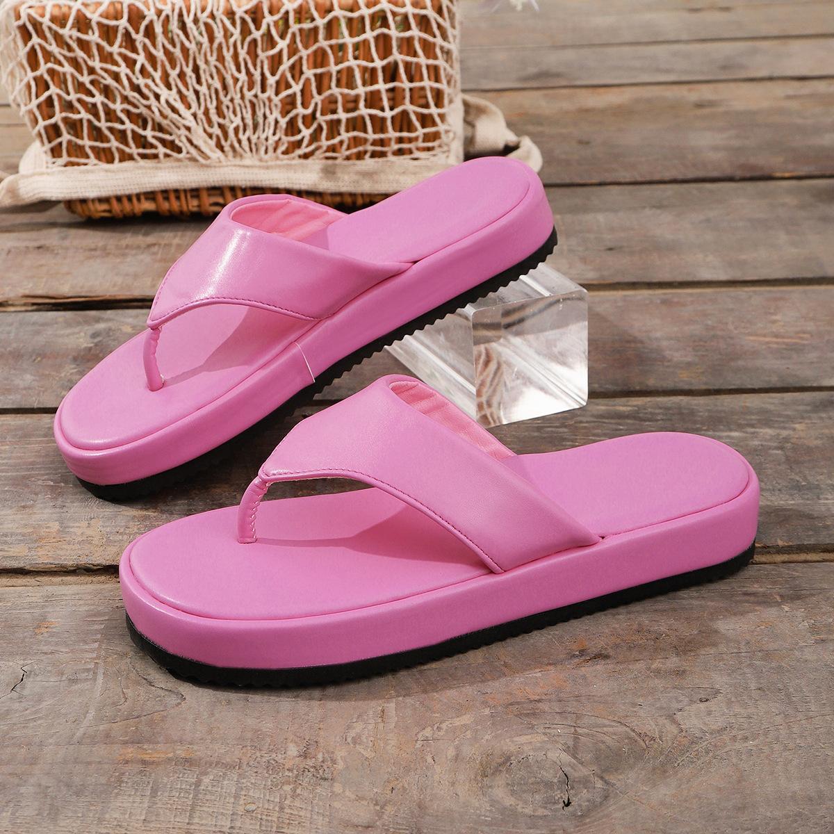 

Многоцветные Платформенные Шлепанцы Сандалии Толстая Подошва Повседневная Носка Удобные Нескользящие Сандалии Размер 36-43 Sandalias Mujer 36