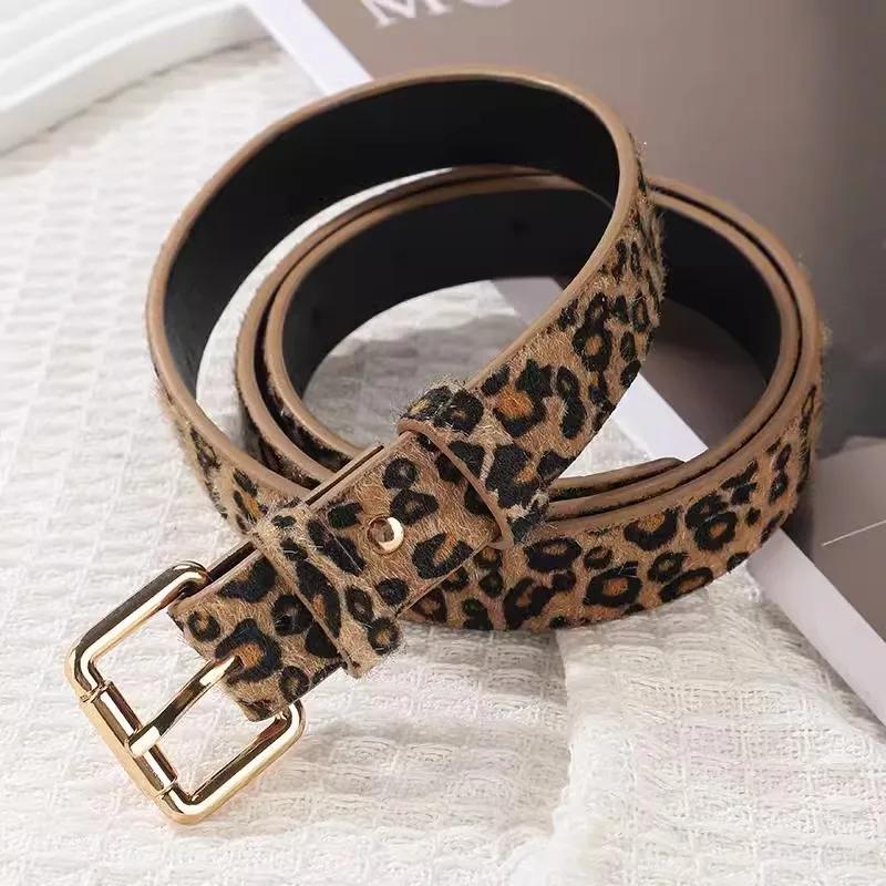 

Fashion Leopard Print Snake Skin Versatile Belts for Women Adjustable Buckle Belt Soft PU Leather Belts Casual Jeans Decoration леопардовий