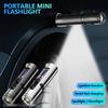 Mini LED Flashlight Magnetic Keychain Lamp Waterproof Type-C Charging Clip Light Outdoor Camping Hiking Torch