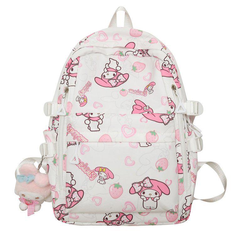 Hello Kitty Graffiti Backpack - Cute, Lightweight, Versatile, Large Capacity for Junior and High School Students