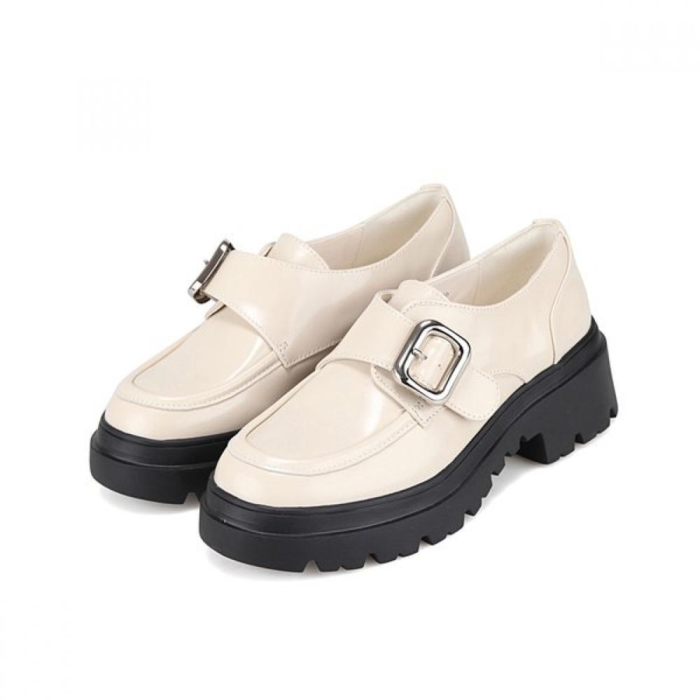 Барбара Кожаная Пряжка Липучка 5см Массивный Лофер Bbi135iv 225mm