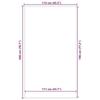 VidaXL Paillasson anthracite 115x200 cm 4105619