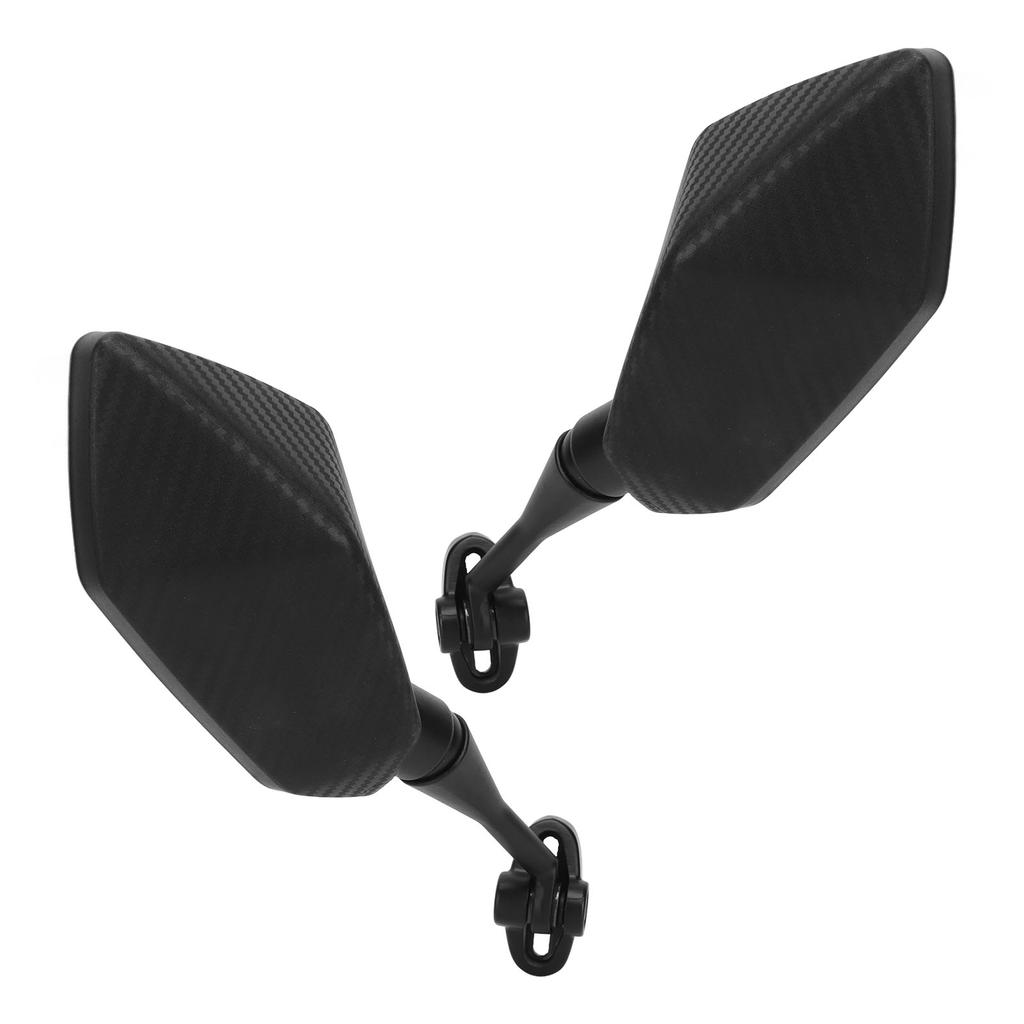 1 Pair Motorcycle Rearview Side Mirrors Carbon Fiber Style Replacement for HYOSUNG GT125R GT250R