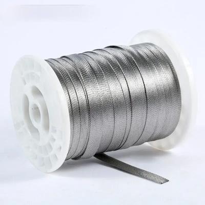 5M Metal Sheath Expandable Conductive Shielding Screening Signal Wire Cable 304 Stainless Steel Wire Cable Braided Sleeve