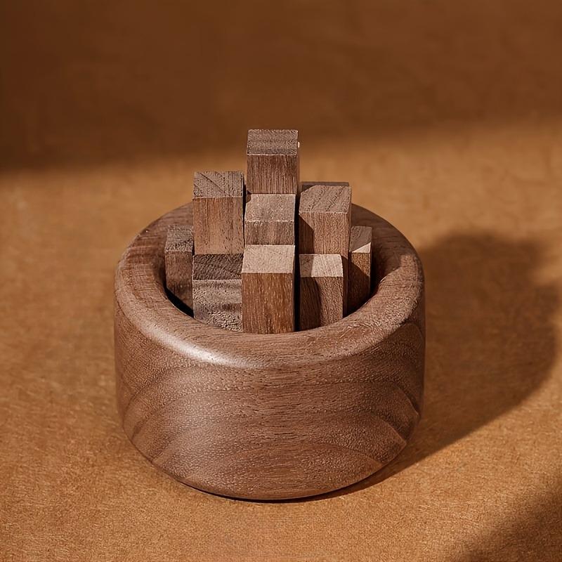 1PC Wooden Essential Oil Diffuser Aromatherapy Sticks Decor Walnut Wood Fragrance Expander for Home Bathroom Car Ornament