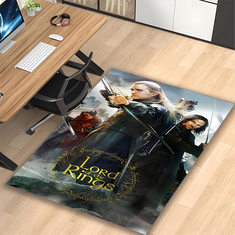 1pc Fantasy Warriors Printed Chair Rug for Home Office Use, Living Room Kitchen Game Room Area Carpet