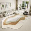 Light Luxury Irregular Living Room Decoration Carpet Fluffy Soft Rugs for Bedroom Minimalist Lounge Plush Rug Home Washable Mat