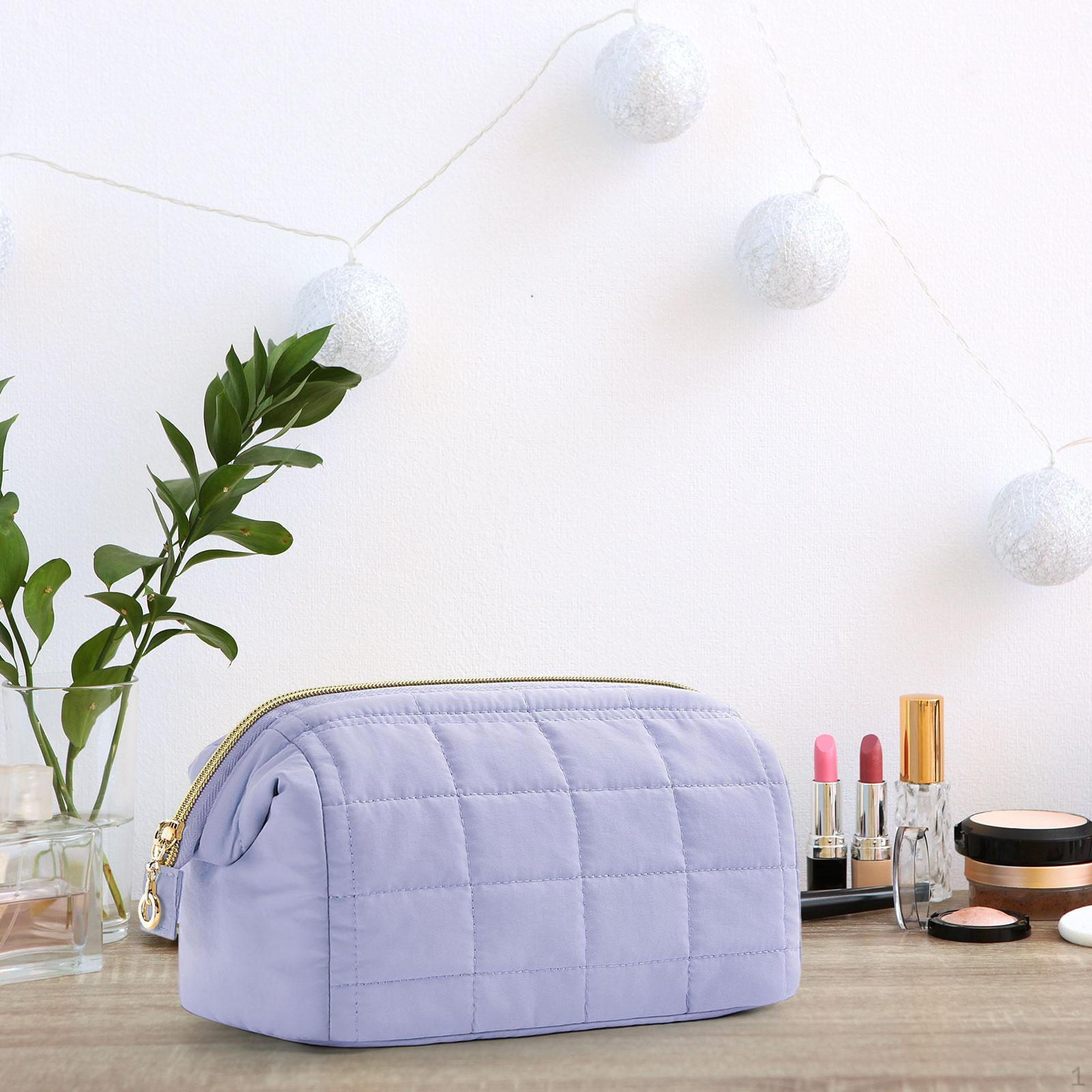 

Косметичка для макияжа прочная износостойкая дорожная моющаяся водонепроницаемая для свиданий бытовая фиолетовый