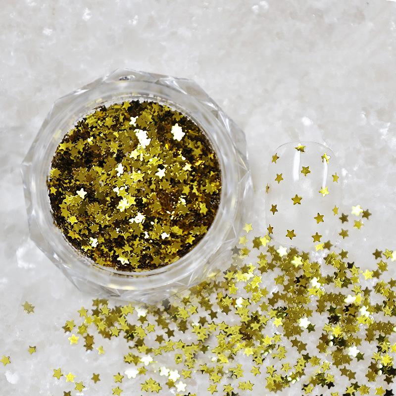 

1 баночка 1 мм мини сверкающий звездный глиттер для ногтей сверкающее украшение для ногтей дизайн для маникюрного салона милые аксессуары дизайн для нейл-арта своими руками золотой
