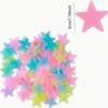 500pcs Luminous 3D Star Wall Sticker, Glow in The Dark Self-Adhesive Ceiling Stickers, ,Removable Stickers, Wall Decor Decals