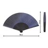 folding fan for made in Japan by artisans in paper fan with a Japanese gradated black and blue Perfect as a personal gift or 38cm long x 22cm wide