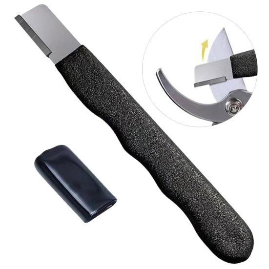 Venkovní přenosný nůžkový brousek na nože s protiskluzovou rukojetí Ergonomická kompaktní velikost přenosný zahradní nástroj brousek kámen