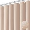 1pc Waterproof Shower Curtain Plain Waffle Mildew-proof Shower Curtain Bathroom Partition Curtain Home Living Room Decoration