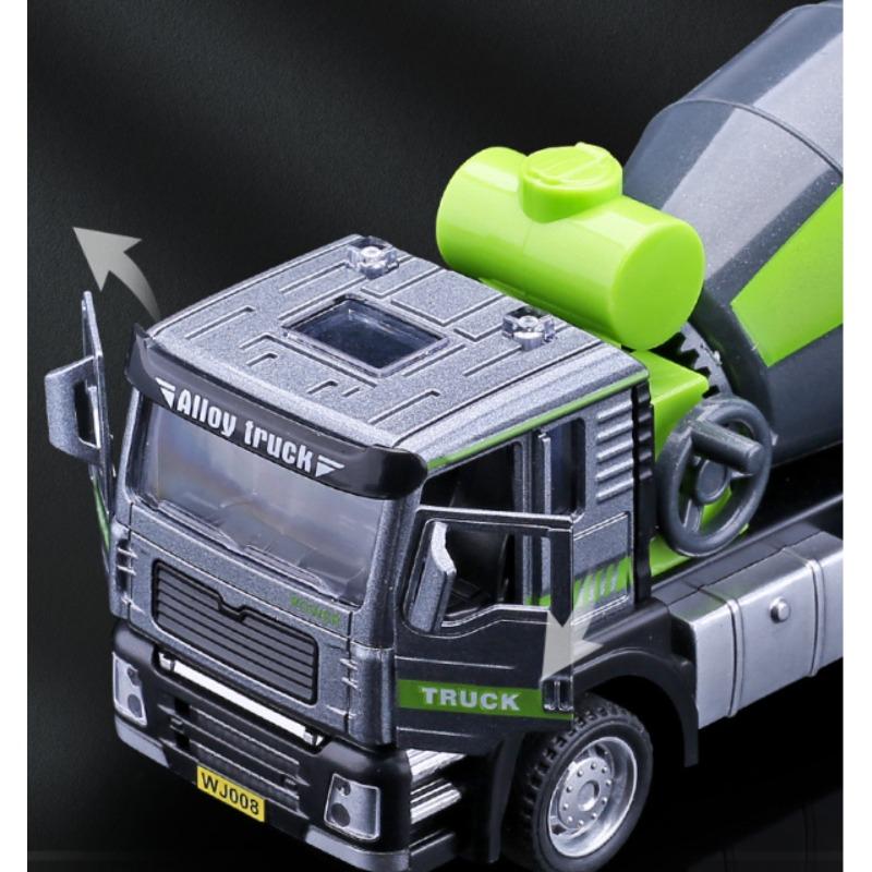 1/50 Alloy Pull Back Tippbil Engineering Billeksaker, Simuleringsblandare Billeksaker, Originalförpackningspresenter