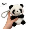 Bag Hanging Plush Toy Pendant Cartoon Animal Doll Charm Keychain with Lanyard Soft Fluffy Texture Stress Relief Table Companion