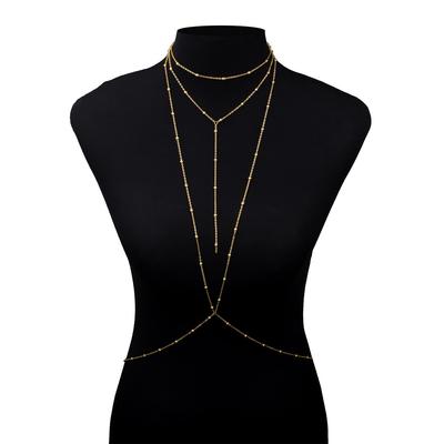 Europa, Amerika, sexy personalisierter Bikini-BH-Körperketten, Damen-Körperperlenketten-Accessoires