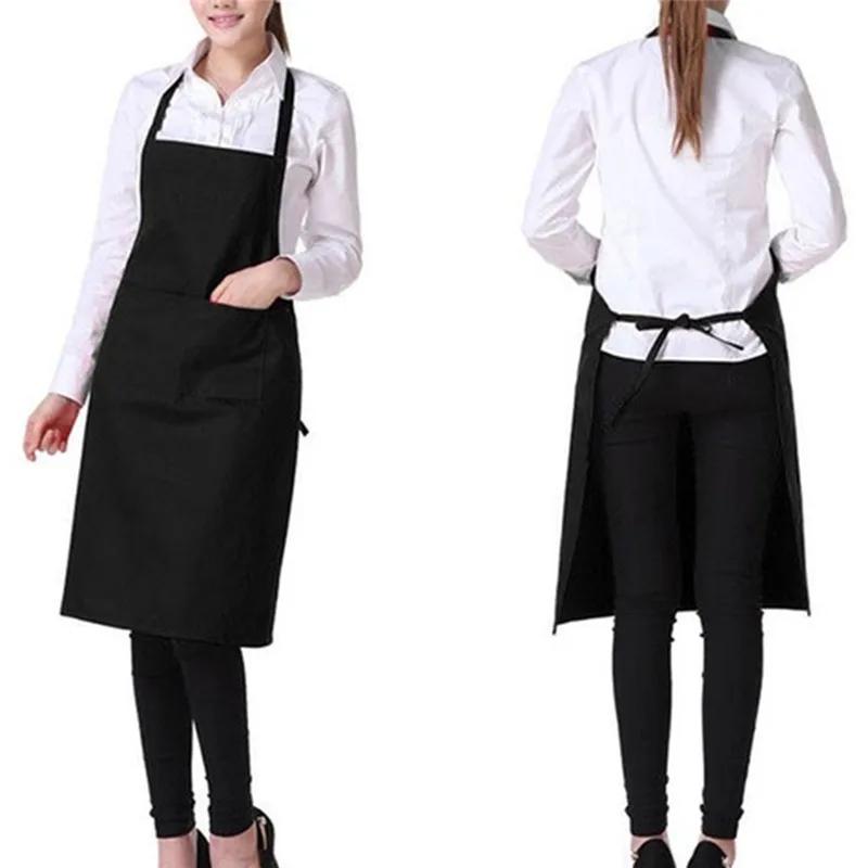 Woman Men Chef Waiter Cafe Shop BBQ Hairdresser Aprons Bibs Kitchen Accessory