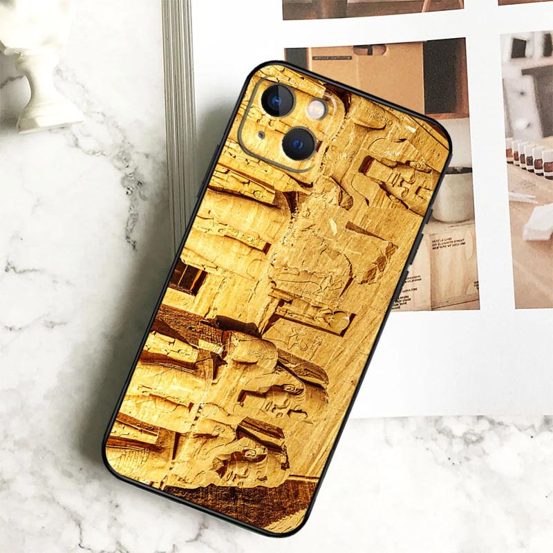 

Egypt Cuneiform Akkadian Pharaoh Phone Case For iPhone 17 16 14 13 12 11 15 Pro Max Plus 12 13 Mini 16e 17 Air Cover Coque iPhone 13 mini