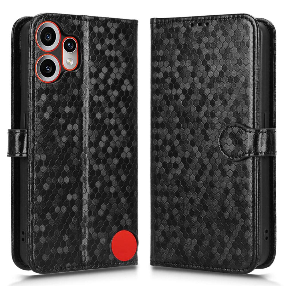 For Nothing CMF Phone 2 Pro Wallet Case Dot Pattern Imprint PU Leather Phone Cover