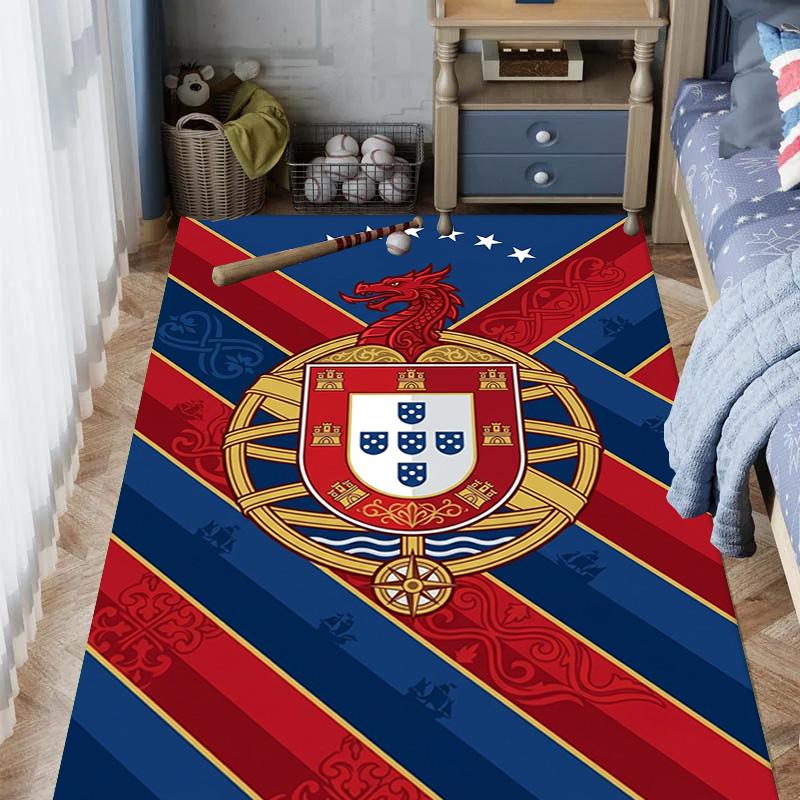 Royal Emblem Fabric carpet Living room and bedroom mats Doormat Art Christmas gifts Doormat