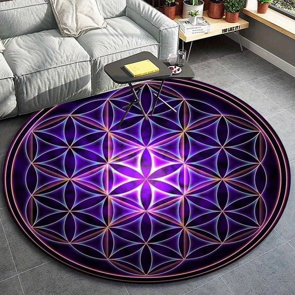

1pc Retro 9567945261 Pattern Round Floor Mat, Non-slip for Living Room Bedroom Chair Carpets Home Decor Gifts, Home Decor Room Decor Outdoor 80cm by 80cm