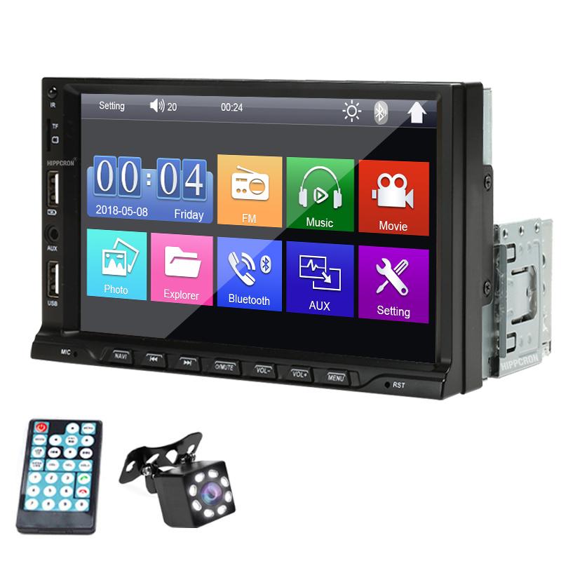 Autoraadio 1 Din MP5-mängija Puuteekraan Multimeedia FM Aux sisend Bluetooth USB Peegellink Universaalne Autoraadio