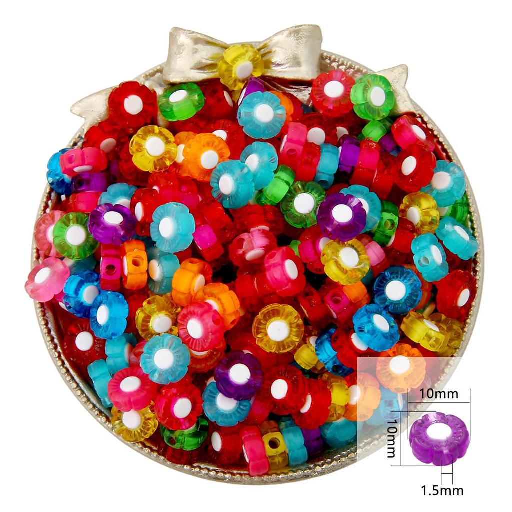 15g/Bag Mixed Color Acrylic Plastic Star Heart Butterfly Flower Beads For DIY Jewelry Making Accessories