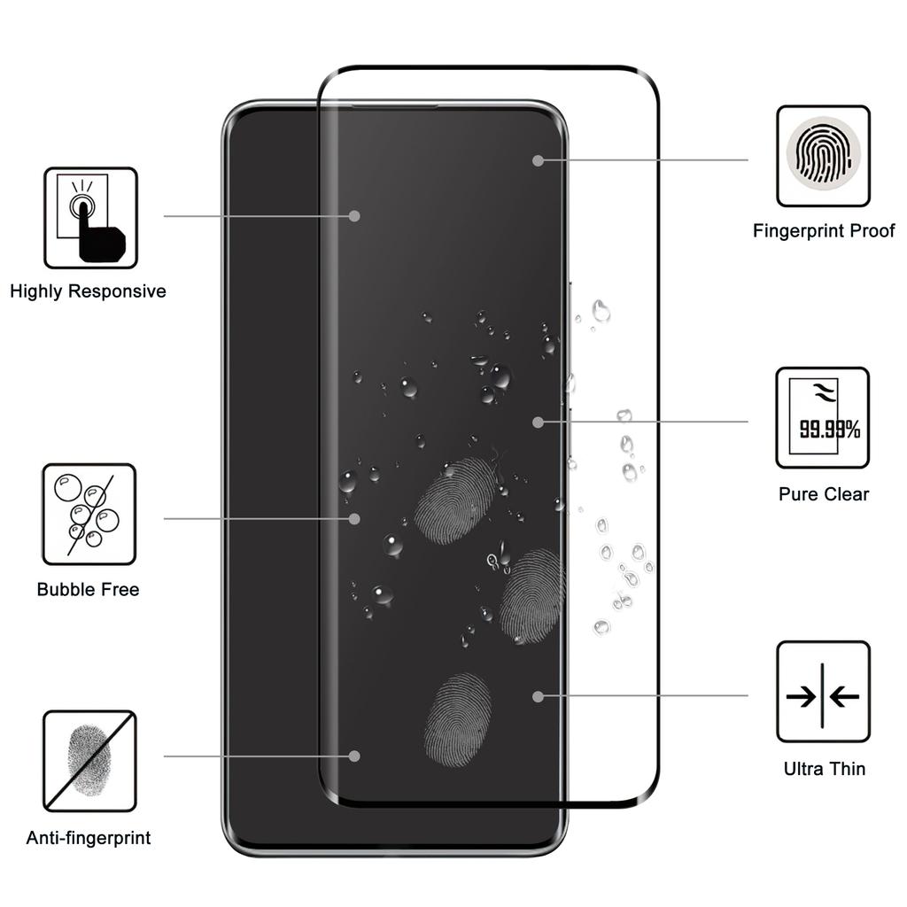 For Xiaomi Redmi Note 14 Pro 5G/Poco X7 5G Full Screen Protector Side Glue 3D Curved Tempered Glass Film