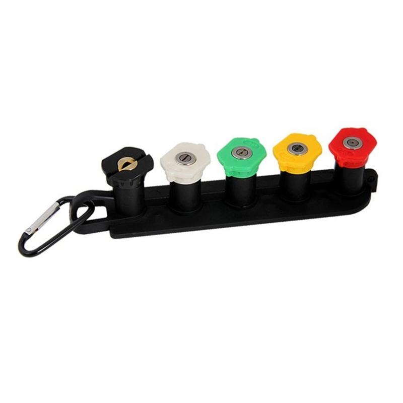 Pressure Washer Nozzle Tips Set Power Washer Nozzle Tips with Nozzle Holder 1/4'' Quick 5000PSI Rinse