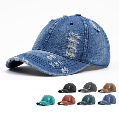 Kadın Delik Beyzbol Şapkası Erkek Kot Güneş Kremi Şapkası