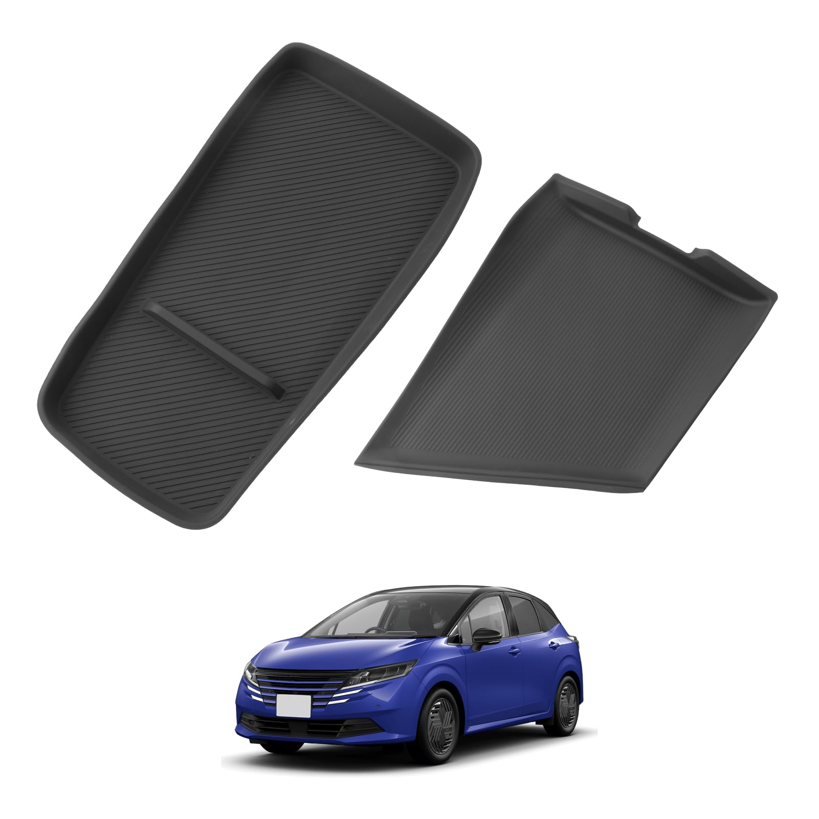 

SHAOHAO Console Mat for Nissan Note Aura (e-POWER) 3rd Generation E13, Center Console Upper and Lower Tiers, Stain-Resistant, Non-Slip, Scratch-Resist