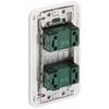 Panasonic Cosmo Wide 21 Embedded Firefly Double Switch B WTP50512WP White