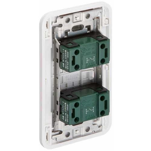 Panasonic Cosmo Wide 21 Embedded Firefly Double Switch B WTP50512WP White