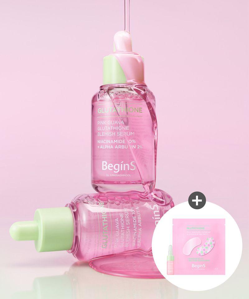 Pink Guava Glutathione Blemish Serum 30ml (Free Gift: Blemish Serum 5ml + 1 Eye Gel Patch)