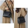 Soft leather multi-compartment crossbody bag women's shoulder bag