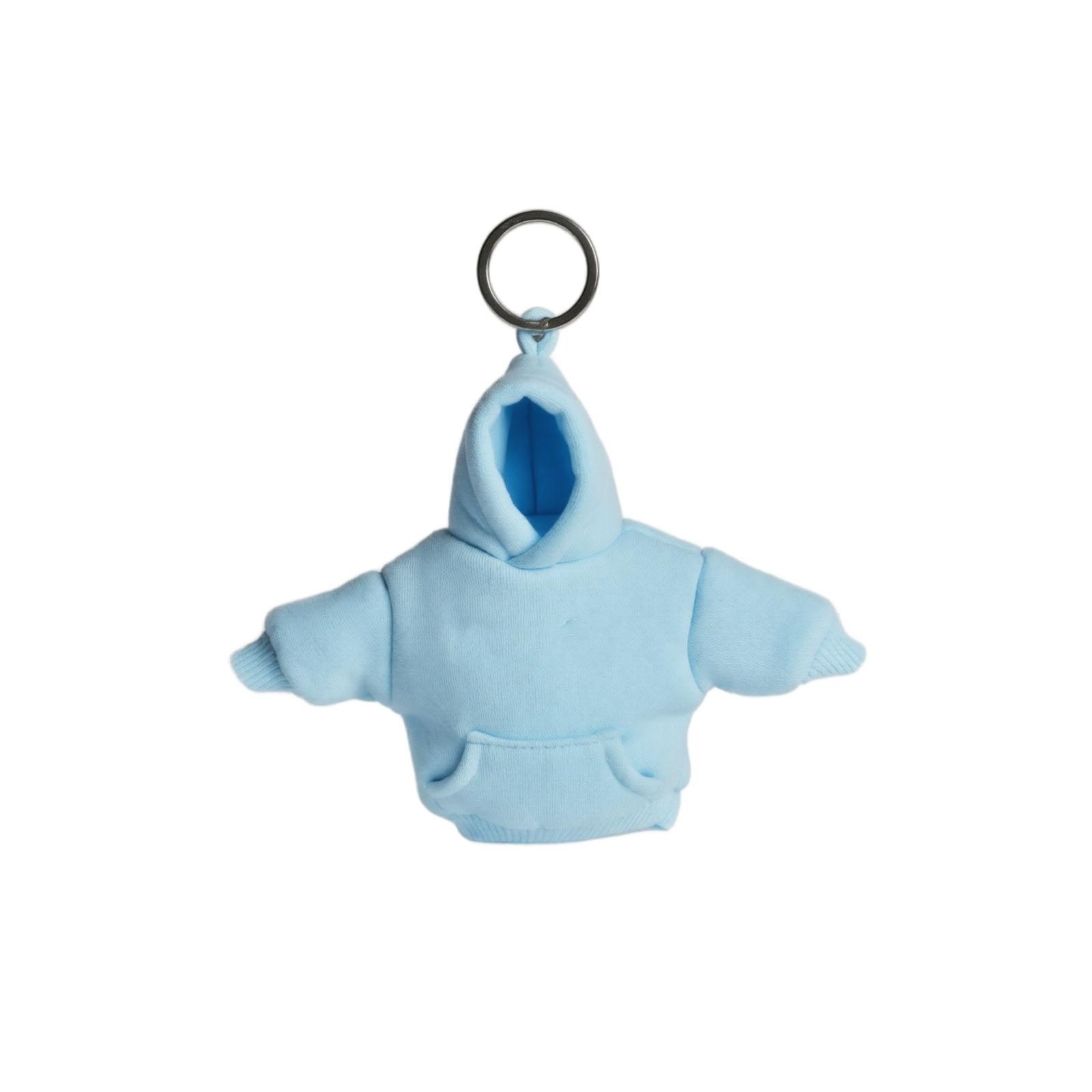 Miniature Hoodie Stress Relief Ball Keychain Soft Squeeze Toy Portable Key Ring Accessory for Adults and Kids One Size