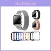Elegantes Mailänder Metallarmband Armband mit Rahmen für Fitbit Blaze Uhr Tracker