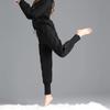Women Winter Sports Pant Solid Color Elastic Waistband Leisure Versatile Pants Warm Comfortable Trousers
